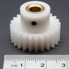 1.0 Mod Spur Gear,  24 T, 6mm Bore and Setscrew